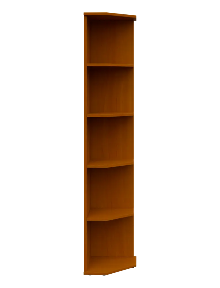 TZ 5 - 3 kancelářská skříň, rohová, pravá, 1822x360x400, třešeň šumavská